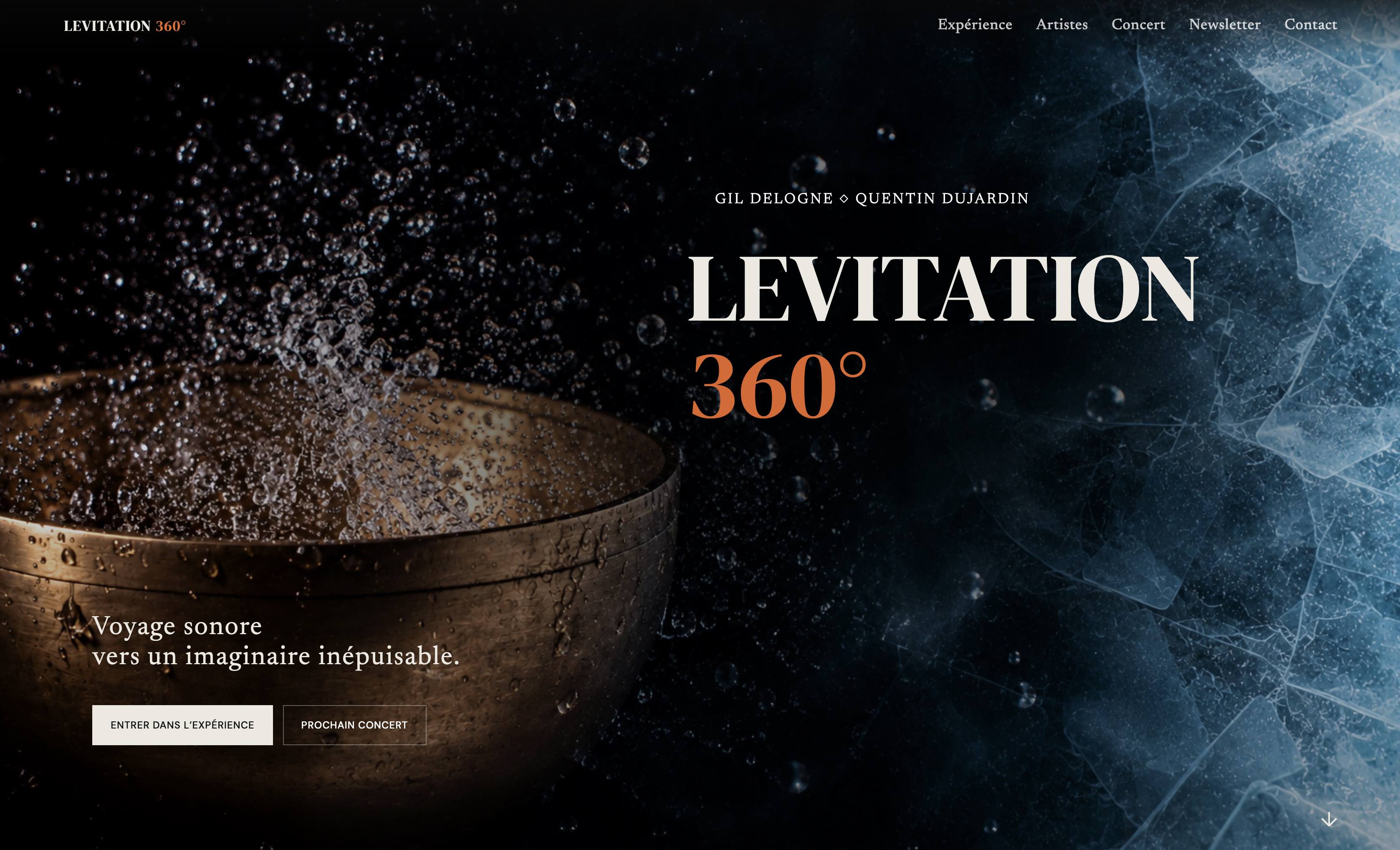Aperçu du site Levitation 360